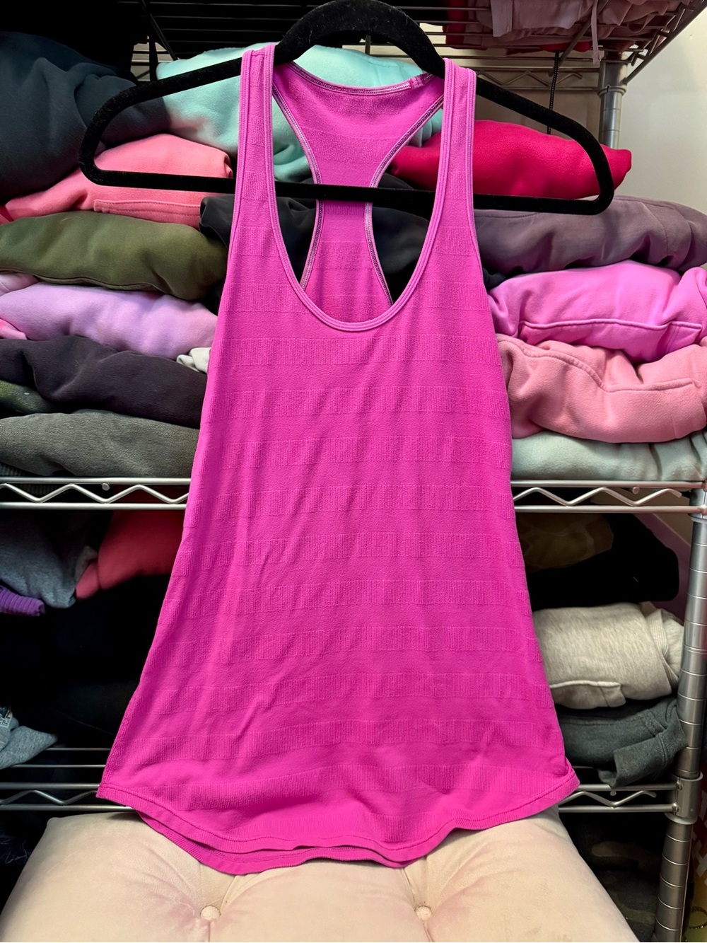 Lululemon Women's Racerback Tank Top - Hot Pink -8